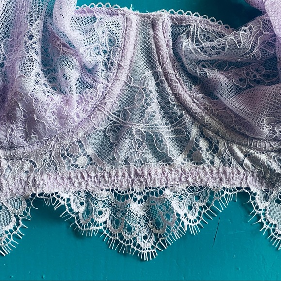 X2 Victoria Secret Bras 34DD Push Up Without Padding Purple/Grey Dream Angels - Picture 8 of 9